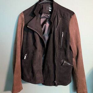 Kut From the Kloth Faux Suede Moto Two Toned Jacket - Size Small